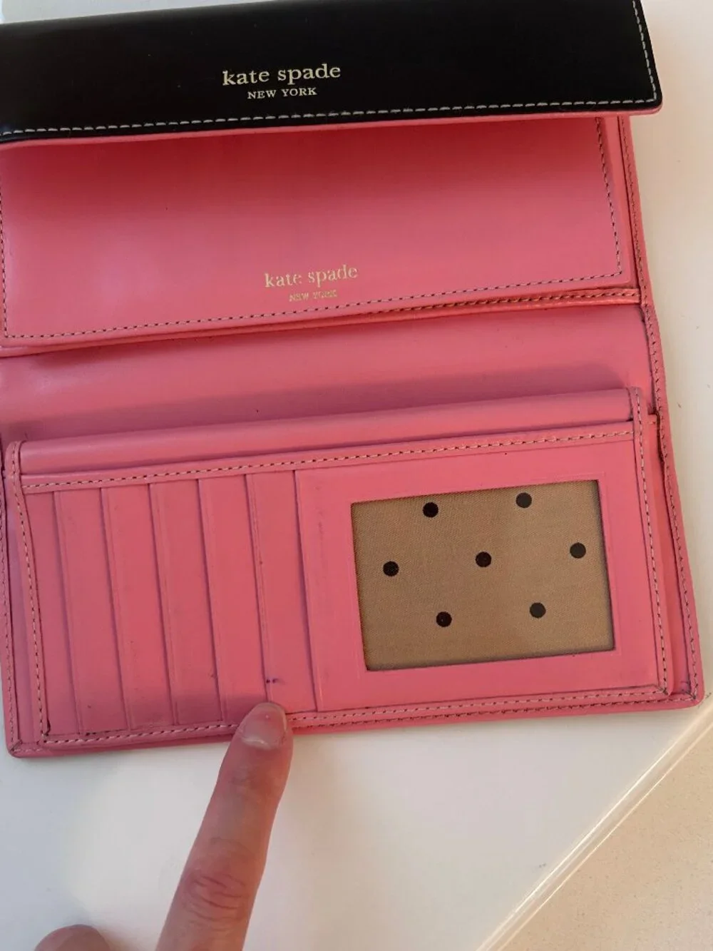 Kate Spade New York Flap Purse/Wallet Cardholder Dark Brown